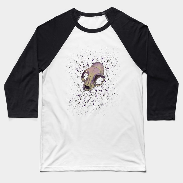 Friendly Feline Baseball T-Shirt by CaffeineandChaos